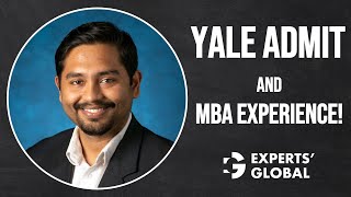 Yale admit and MBA experience  Shibashish’s success story [upl. by Rhetta]