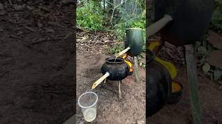 Survival Skills steam bad water in watermelon skills camping outdoor bushcraft survival [upl. by Rambow266]