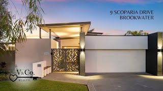 9 Scoparia Drive Brookwater [upl. by Akimak756]