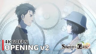 SteinsGate 0  Opening v2 【Fatima second version】 4K 60FPS Creditless  CC [upl. by Milurd]