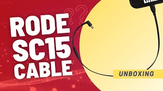 Rode SC15 Cable Unboxing  Even Cables Have specific Uses [upl. by Christen]