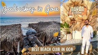 MAYAN Beach Club  Best beach club in Goa  Best party place in North Goa  Must visit beach club 🌴 [upl. by Dinnage]