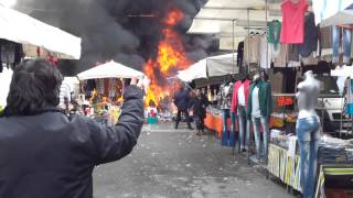 Incendio in piazza del mercato a Guastalla La seconda esplosione [upl. by Jessy]