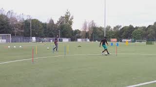 STEPHANE BALLO U17 FC TUBIZE SEANCE SPECIFIQUE DE COMBINAISONS DE PASSES DRILLS A LA DFA [upl. by Brandon]