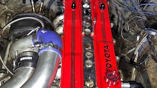 Short Clip of the Valve Covers on my Supra MK3 [upl. by Ssalguod]