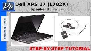 Dell XPS 17 L702X Speaker Replacement Video Tutorial Teardown [upl. by Jimmie814]