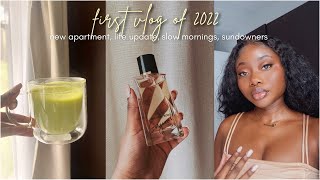 vlog🤍  new year new apartment mini life amp skin update sundowners [upl. by Yessac]