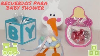 RECUERDOS PARA BABY SHOWER  DIY  SENCILLOS Y ECONOMICOS [upl. by Dnalyram54]