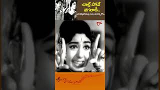 చాల్లే పోవే వగలాడీChalle Polve Vagaladi Song  Bommaborusa old Movie Shorts Youtubeshorts [upl. by Nosyaj55]