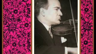 Huberman plays Bach  Violin Concerto in A minor BWV 1041 [upl. by Gnuy171]