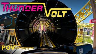 Thundervolt POV At Playland PNE New For 2024 Zamperla Coaster [upl. by Ahsekat607]