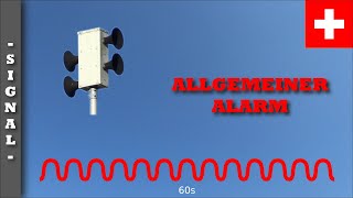 Sirenensignal quotAllgemeiner Alarmquot Schweiz  ET 751 [upl. by Anneuq]