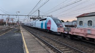 acheminement dune rame TGV OUIGO Espagne a Livron [upl. by Joshuah]