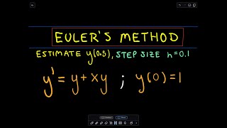 Eulers Method  Concrete Example 1 [upl. by Fasa]