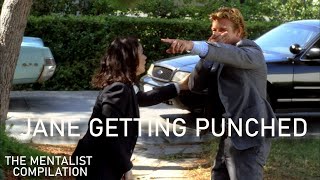 Jane Getting Punched  The Mentalist Compilation [upl. by Macilroy]