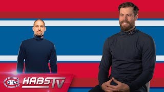 Habs try on and rate Tomas Plekanecs turtleneck [upl. by Eizeerb135]