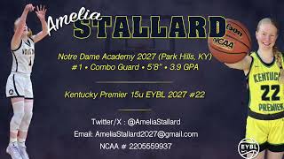 2024 Summer Highlight Compilation Amelia Stallard co 2027 [upl. by Erodeht]