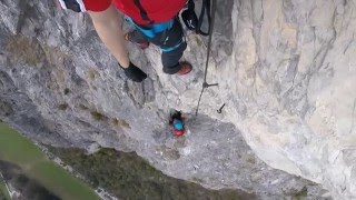 Absturz Kaiser Max Klettersteig  Via Ferrata  Climbing Fall  Martinswand [upl. by Sigrid]