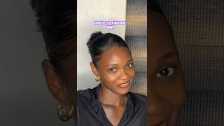 4C Natural Hair Sleek Ponytail 4chair shorts youtubeshorts naturalhairstyles naturalhair [upl. by Novah]