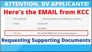Heres the Email from KCC Requesting Supporting Documents [upl. by Aldridge]