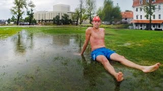 GoPro  Basen Bydgoszcz po deszczu zabawa na Wyspie Młyńskiej 190715 [upl. by Ennyroc]