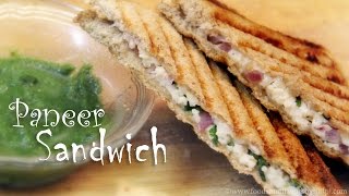 Paneer Sandwich Recipe  Easy Paneer Recipes  Healthy Indian Sandwich Recipes for Breakfast  Lunch [upl. by Auberta]