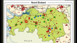 Oefening voor aardrijkskunde topografie van Noord  Brabant topografie van Nederland [upl. by Peggi742]