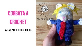 Corbata Crochet Tejiendo Colores [upl. by Eydie]