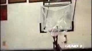 Main Event and Half Man Half Amazing dunk shatters backboard [upl. by Anad]