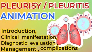 pleurisy  pleuritis  pleurisy symptoms  pleurisy treatment  3d animation  pleuritic chest pain [upl. by Sioled]