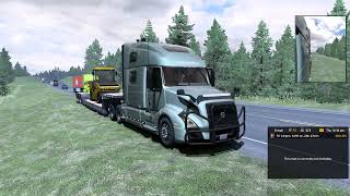 ATS VOLVO VS PRUDHOE BAY WITH NO CHAINSONE SLIPPERY RIDE [upl. by Jonathan242]