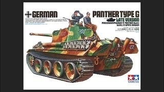 Tamiya 135 Panther Type G Late Version Scale Model Review [upl. by Yatnoj]