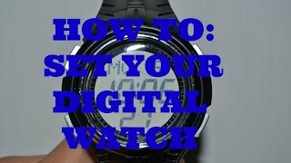 How To Set A Digital watch [upl. by Anatlus318]