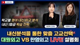 KNS 고교별 내신 분석 설명회  대원외고 VS 한영외고 [upl. by Lesli246]