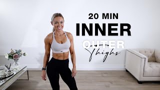 20 Min INNER  OUTER THIGH WORKOUT  Ankle Weights Optional [upl. by Ciel]