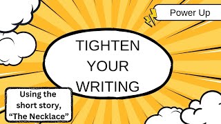 Tighten your writing [upl. by Sybilla]