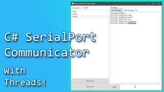 C WPF MVVM  SerialPorts and using multithreading to sendreceive data [upl. by Ylac]