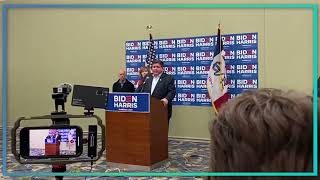 IL Governor J B Pritzker speaks ahead of Iowa caucuses [upl. by Ravid]