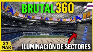 💥 IMÁGENES CONTINUAS en el VIDEOMARCADOR 360 ⚠️OBRAS del SANTIAGO BERNABÉU 27 Marzo 2024 [upl. by Kwei]