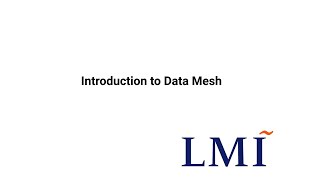 LMI Data Mesh [upl. by Iila]