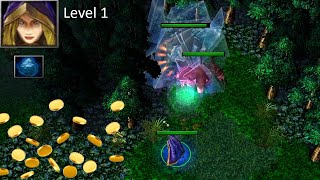 DOTA CRISTAL MAIDEN LVL 1 JUNGLE FARMING FAST GOLD [upl. by Nirrok566]