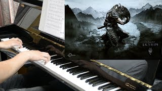 The Elder Scrolls V Skyrim  The Bannered Mare Piano Cover  FREE SHEETS [upl. by Licec]