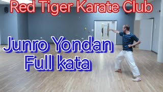 Junro Yondan Full kata slow  Red Tiger Karate Club [upl. by Nitaj]