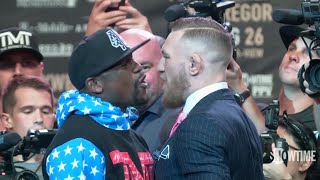 Floyd Mayweather vs Conor McGregor LA press conference best bits [upl. by Aguie]