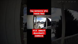 v15 smart doorbell cam camera doorbellcamera wificamera tech home best follow gift canada [upl. by Katlin]