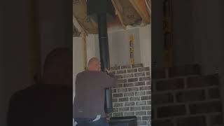 Installing stove pipe and ceiling box all at once [upl. by Tom366]