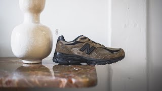 JJJJound x New Balance 990 V3 quotBrown  Blackquot Review amp OnFeet [upl. by Russia]