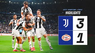 HIGHLIGHTS UCL  Juventus 31 PSV  Yildiz McKennie amp Nicos Goal [upl. by Nireil131]