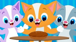 Three Little Kittens 🐱🐱  3 Little Kittens Lost Their Mittens Song 🐱🐱  Nursery Rhyme With Lyrics 🐱🐱 [upl. by Haig]