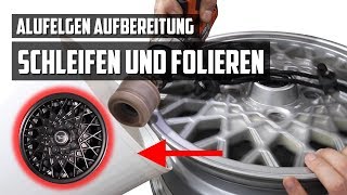 Alufelgen reparieren und lackieren folieren mit Sprühfolie  50€ KeiCar 12 [upl. by Ettevets668]